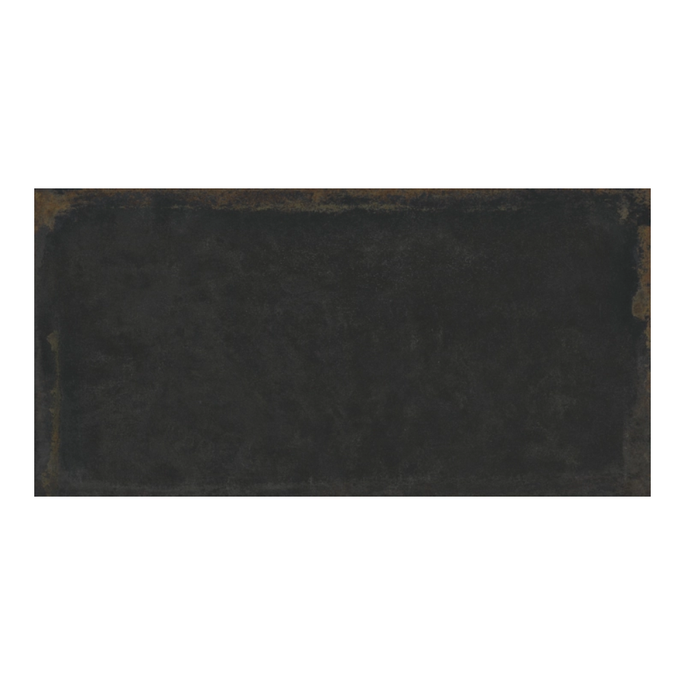 Steel Black Natural Porcelain Tile 49.75 x 99.55cm-Delforno