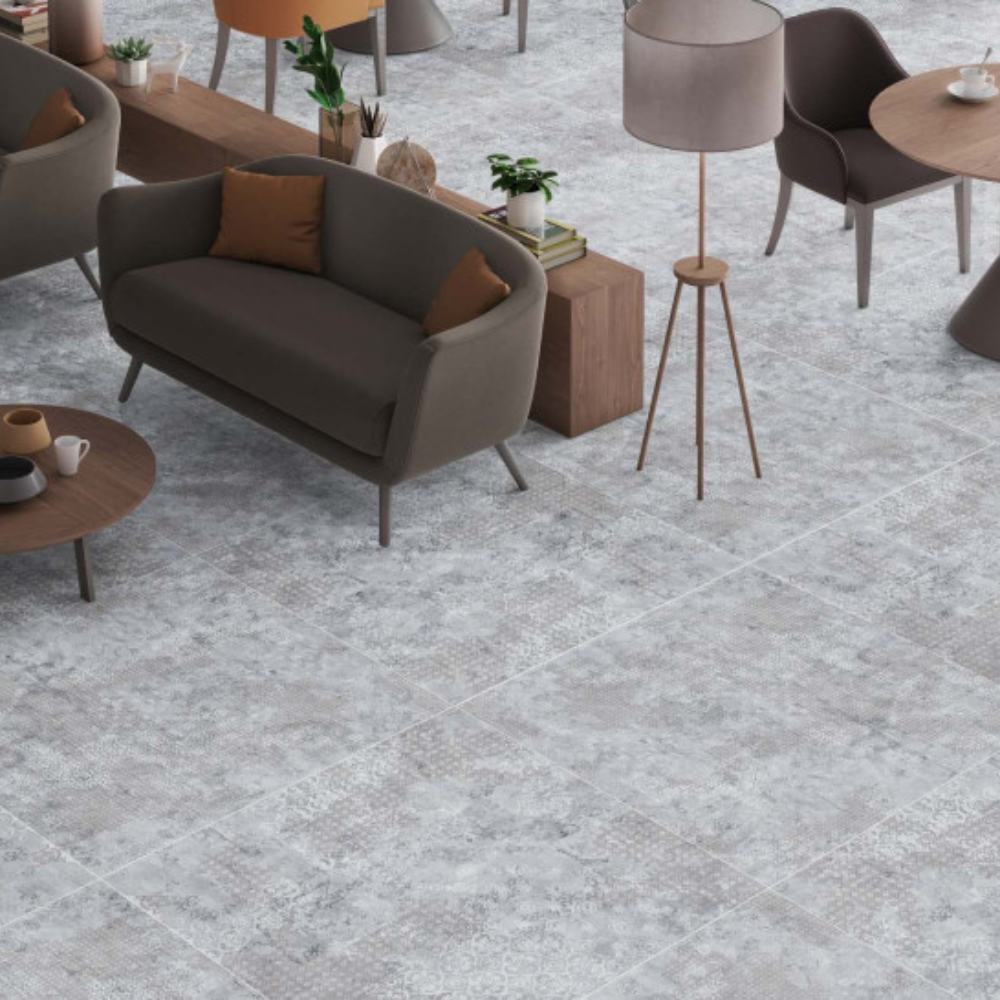 Rug Grey Natural Porcelain Tile 50 x 100cm-Delforno