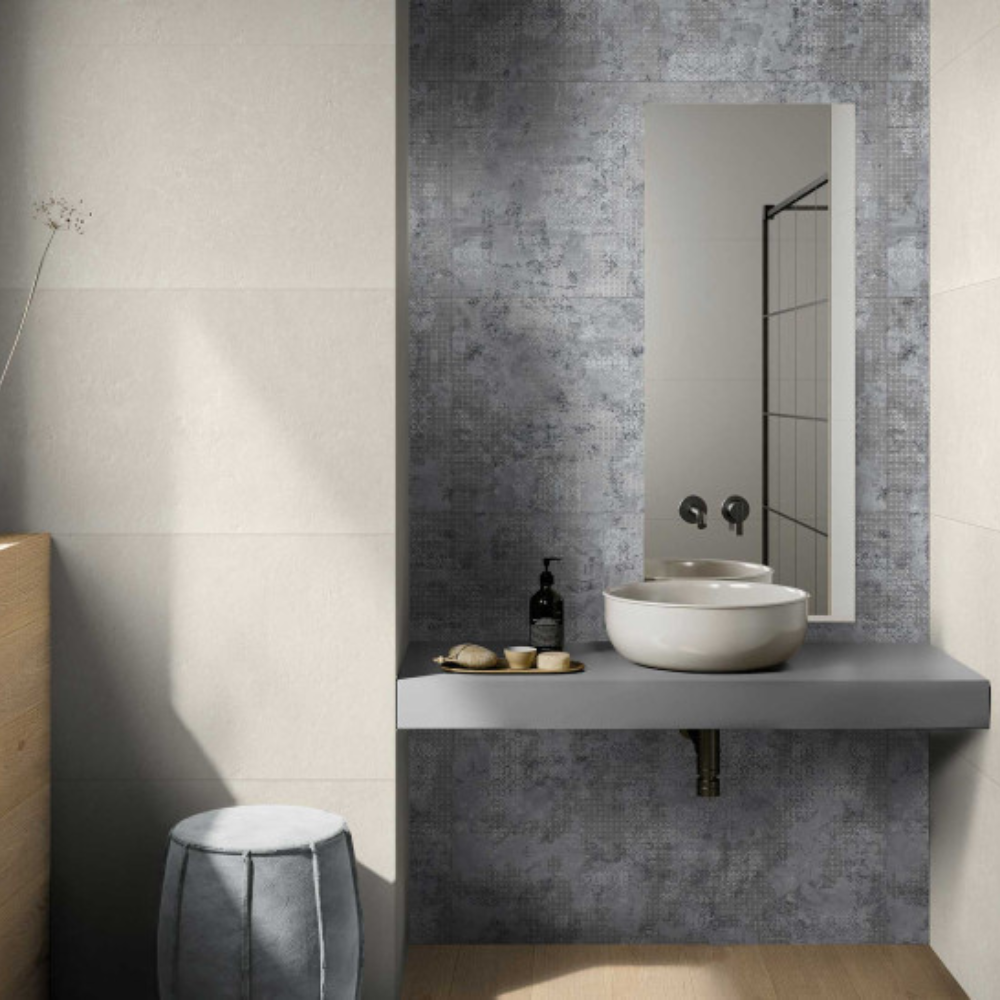 Rug Grey Natural Porcelain Tile 50 x 100cm-Delforno