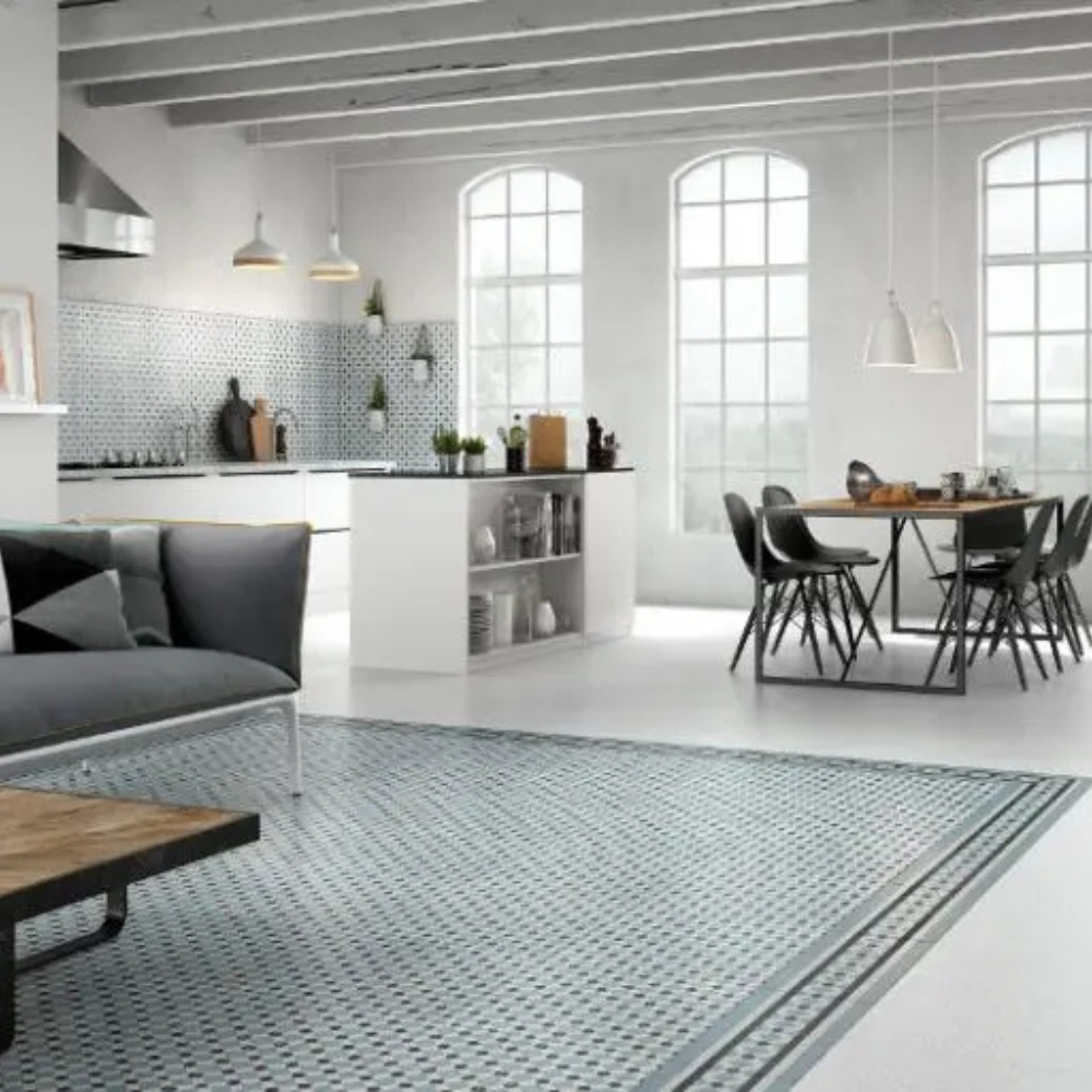 Henley Ice Ceramic Tile 45 x 45cm-Delforno