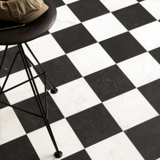 Concert Black Rectified Porcelain Tile 40 x 40cm-Delforno