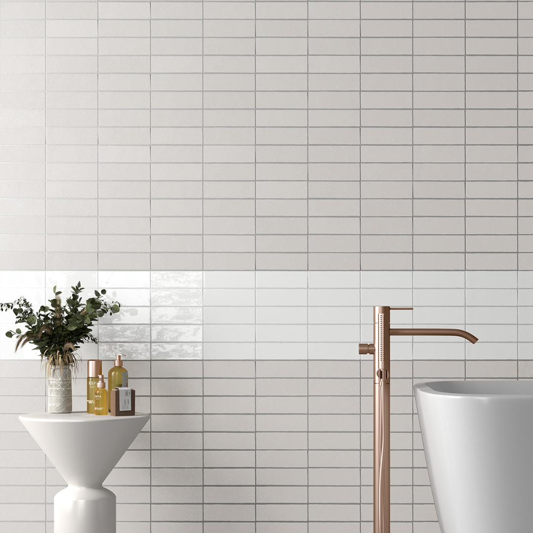 Fango Blanc Porcelain Tile 5 x 15cm