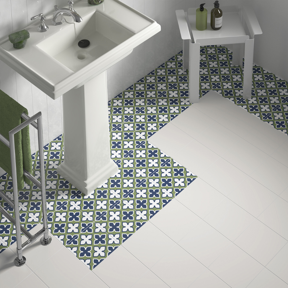 Rivoli White Porcelain Tile 20 x 20cm-Delforno