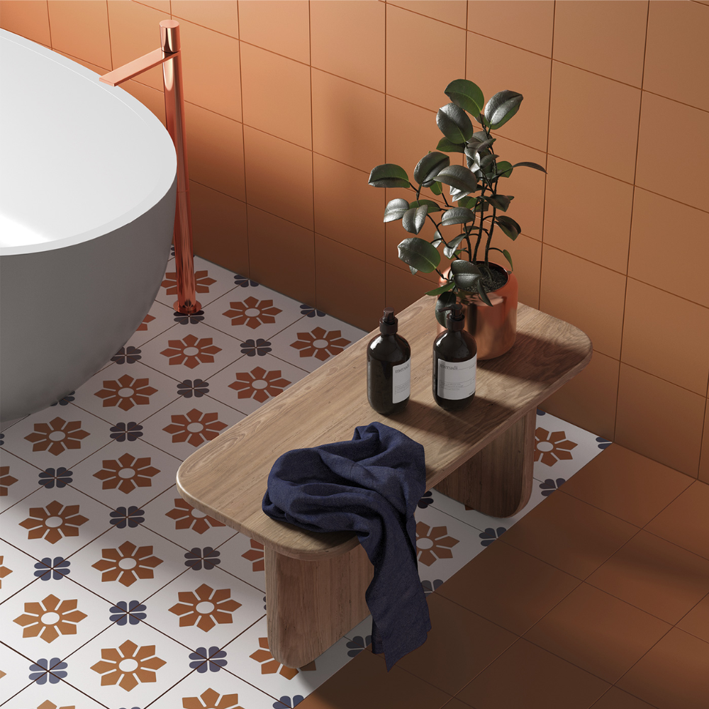 Rivoli Terre Porcelain Tile 20 x 20cm-Delforno