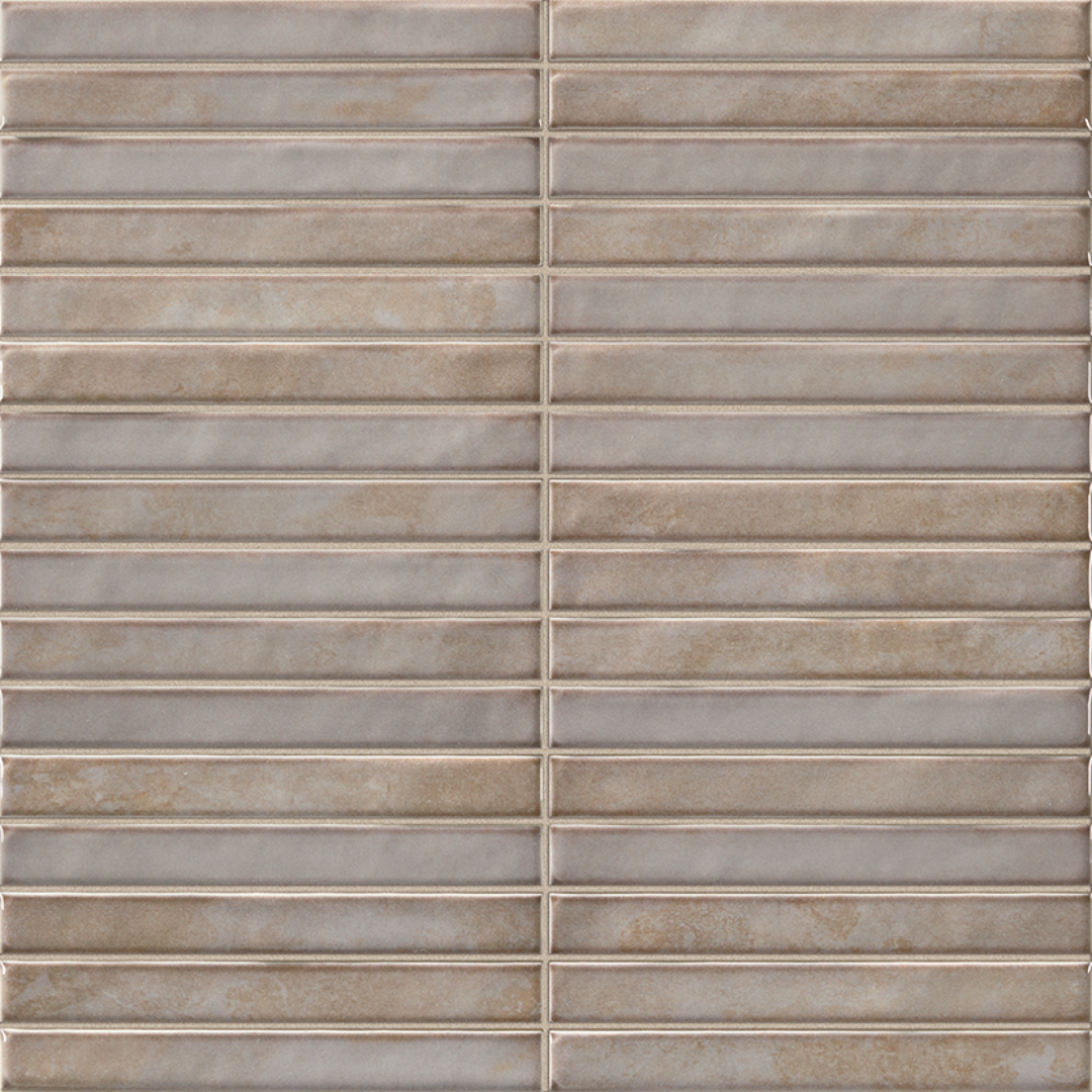 Pencil Raku Grey Ceramic Tile 35 x 35cm-Delforno