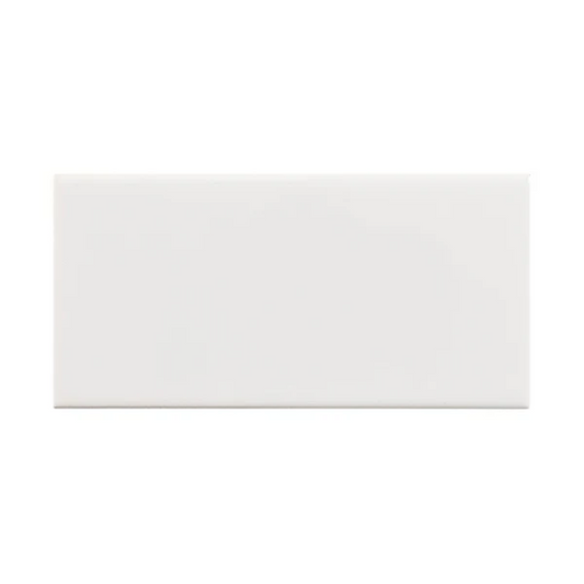 Blanco Matt Flat Ceramic Tile 7.5 x 15cm-Delforno