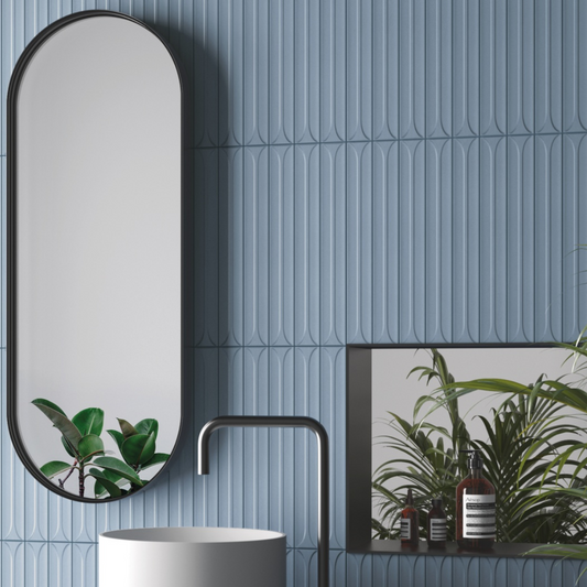 Architectural Format Hopp Blue Bro Decor Matt Tile 5x40cm-Delforno-Delforno