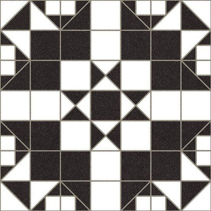 Arrow Black Ceramic Tile 31.6 x 31.6cm-Delforno Tiles & Timber-Delforno