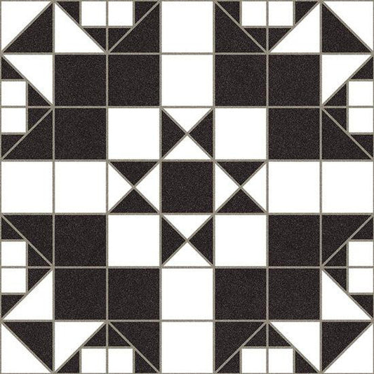 Arrow Black Ceramic Tile 31.6 x 31.6cm-Delforno Tiles & Timber-Delforno