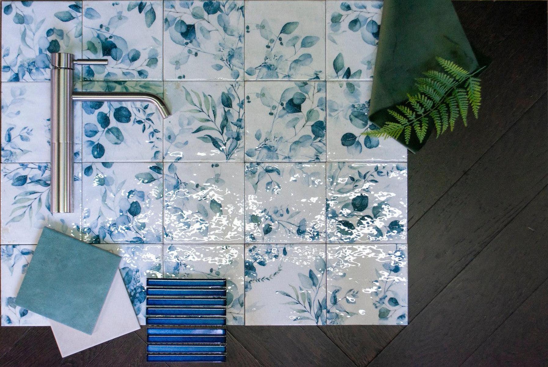 Authentic Pattern Mayolica Woods Glazed Ceramic Tile 14.8 x 14.8cm-Delforno Tiles & Timber-Delforno