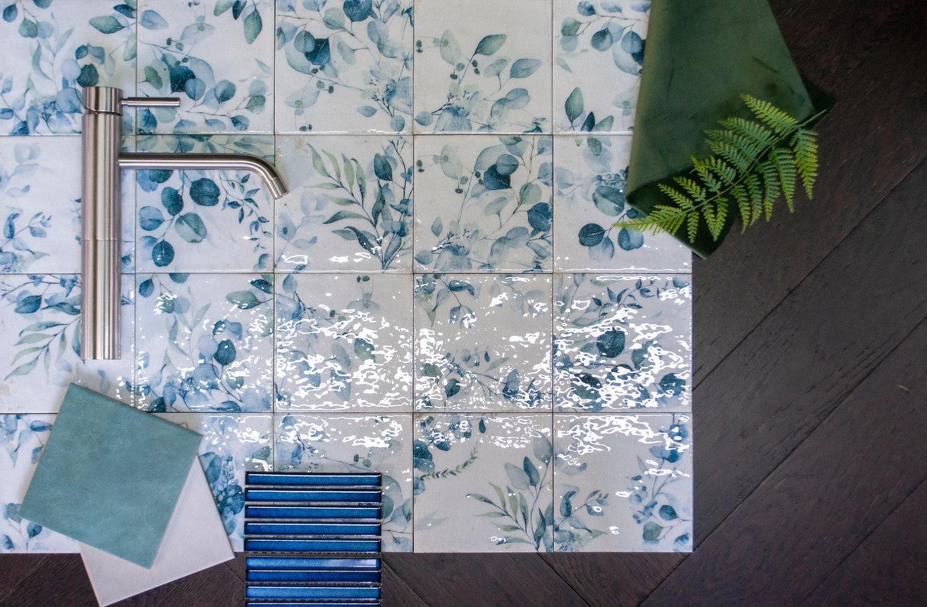 Authentic Pattern Mayolica Woods Glazed Ceramic Tile 14.8 x 14.8cm-Delforno Tiles & Timber-Delforno