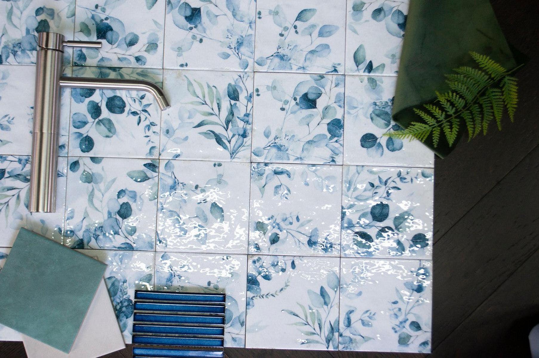Authentic Pattern Mayolica Woods Glazed Ceramic Tile 14.8 x 14.8cm-Delforno Tiles & Timber-Delforno