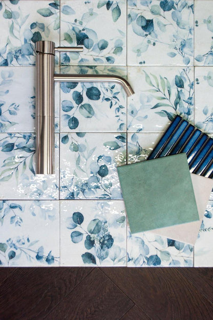 Authentic Pattern Mayolica Woods Glazed Ceramic Tile 14.8 x 14.8cm-Delforno Tiles & Timber-Delforno