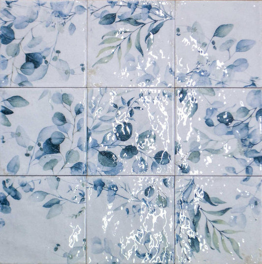 Authentic Pattern Mayolica Woods Glazed Ceramic Tile 14.8 x 14.8cm-Delforno Tiles & Timber-Delforno
