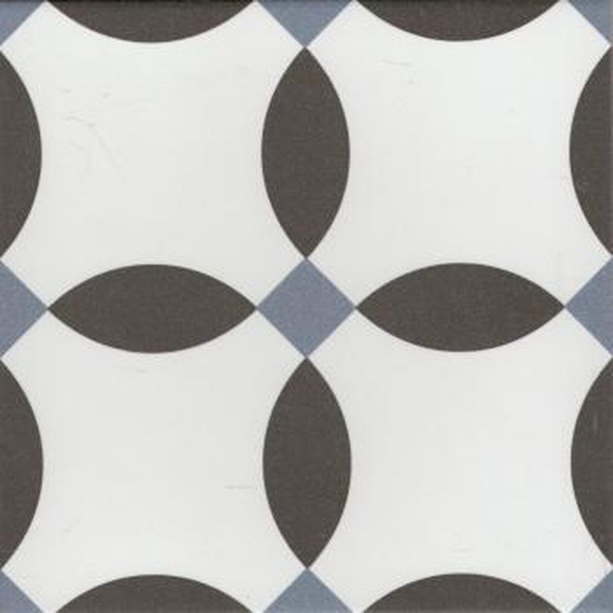 Authentic Pattern Cherie Noir Porcelain Tile 20 x 20cm-Delforno Tiles & Timber-Delforno