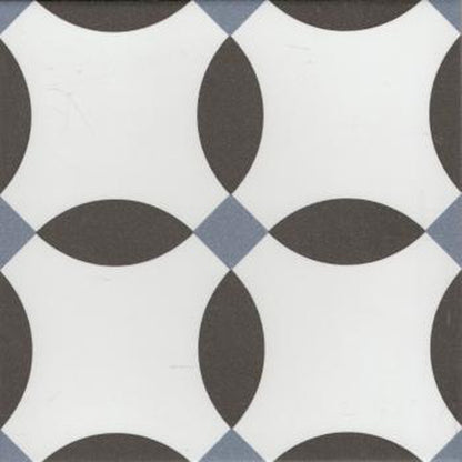 Authentic Pattern Cherie Noir Porcelain Tile 20 x 20cm-Delforno Tiles & Timber-Delforno