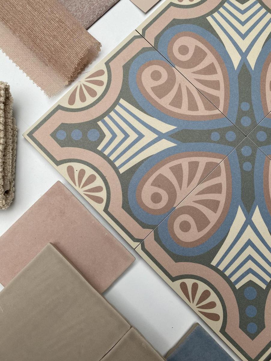 Authentic Pattern Irene Porcelain Tile 15 x 15cm-Delforno Tiles & Timber-Delforno