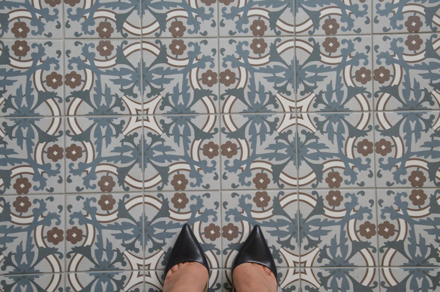 Authentic Pattern Iris Porcelain Tile 15 x 15cm-Delforno Tiles & Timber-Delforno