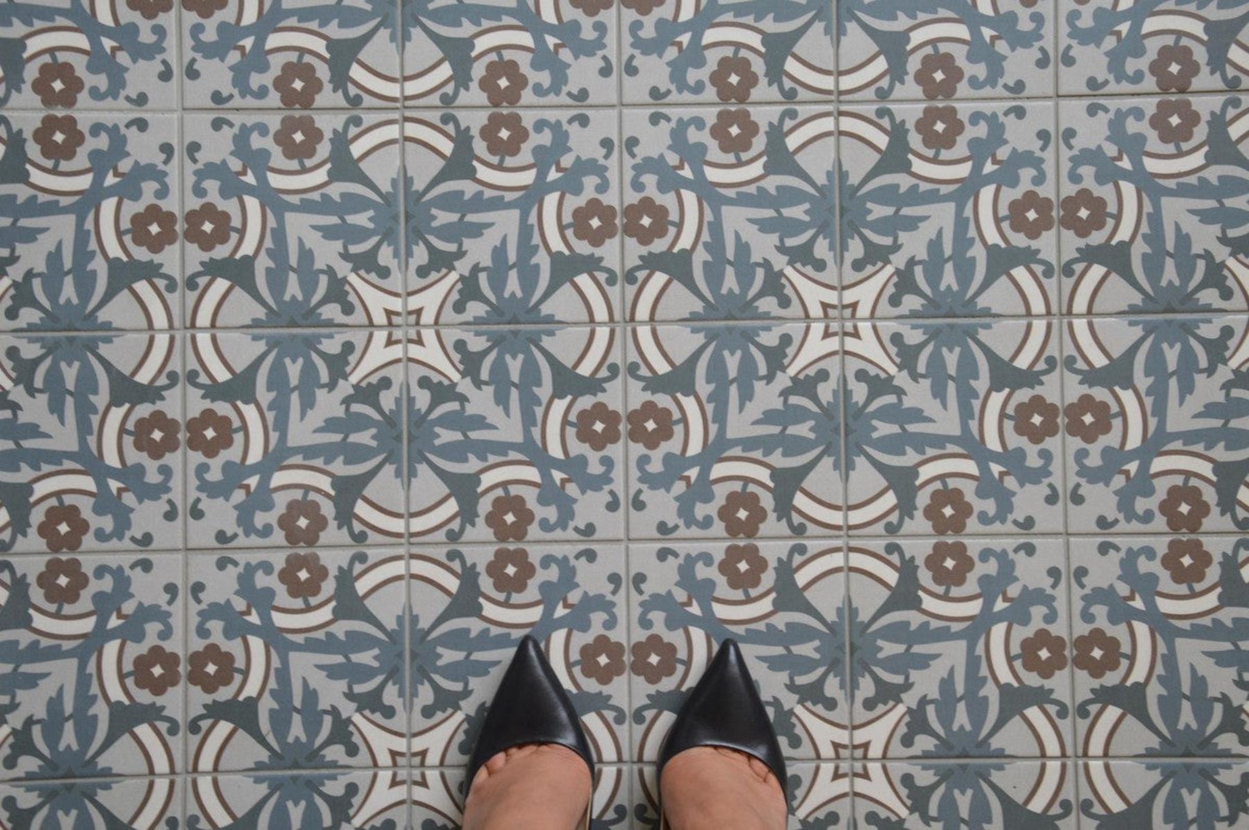 Authentic Pattern Iris Porcelain Tile 15 x 15cm-Delforno Tiles & Timber-Delforno