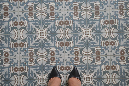 Authentic Pattern Iris Porcelain Tile 15 x 15cm-Delforno Tiles & Timber-Delforno