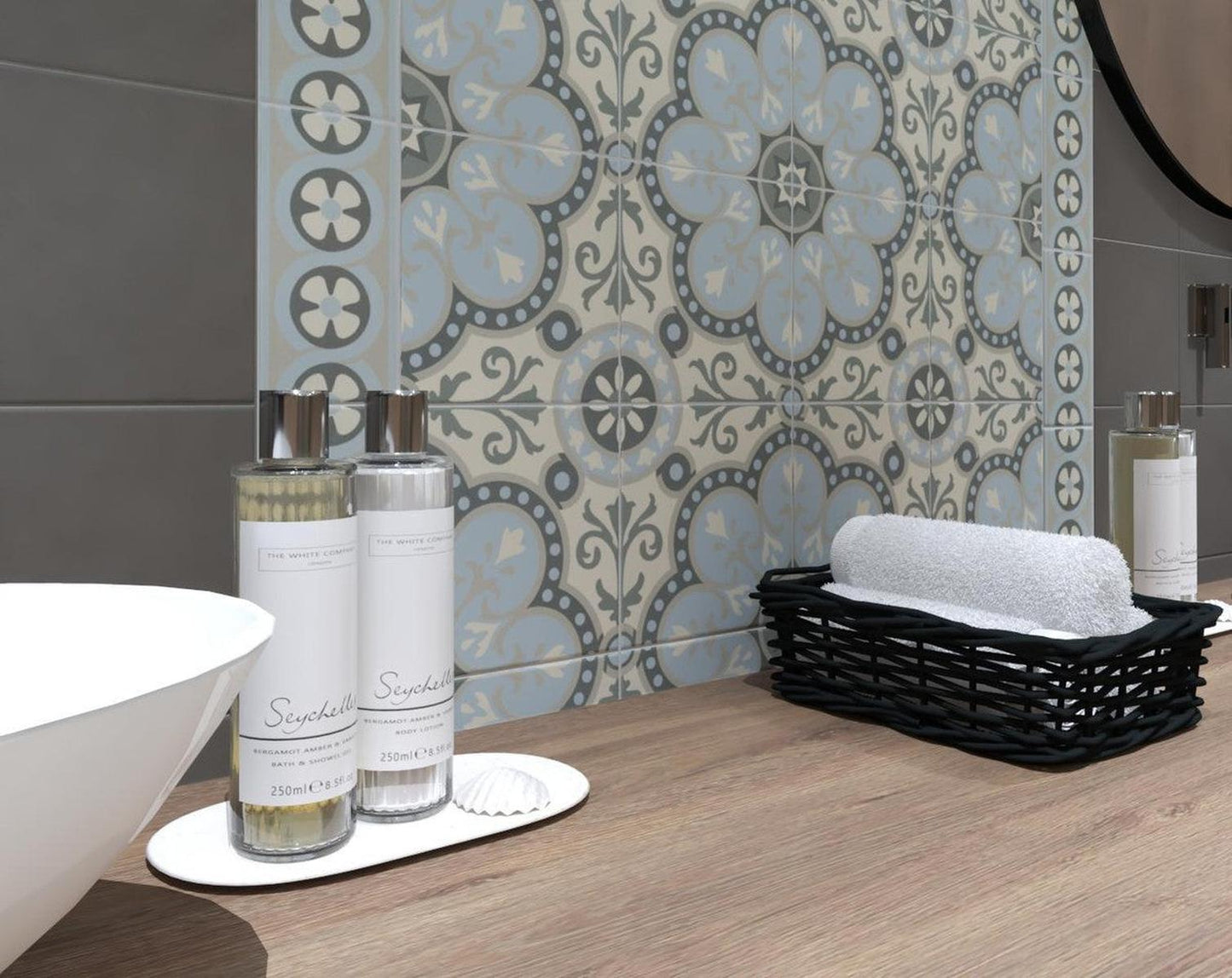 Authentic Pattern Lisette Porcelain Tile 15 x 15cm-Delforno Tiles & Timber-Delforno