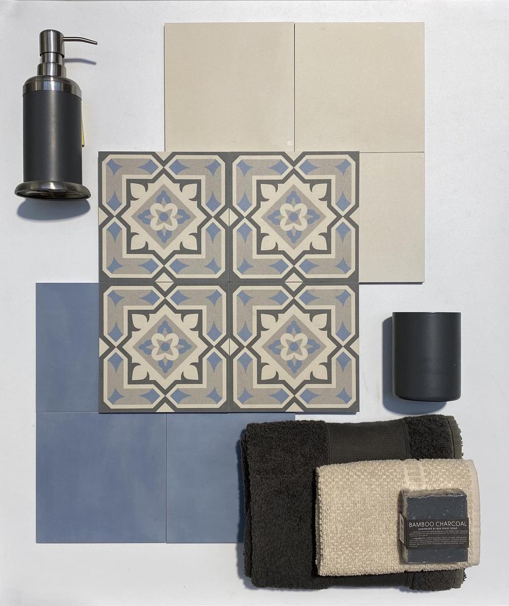 Authentic Pattern Oscar Porcelain Tile 15 x 15cm-Delforno Tiles & Timber-Delforno