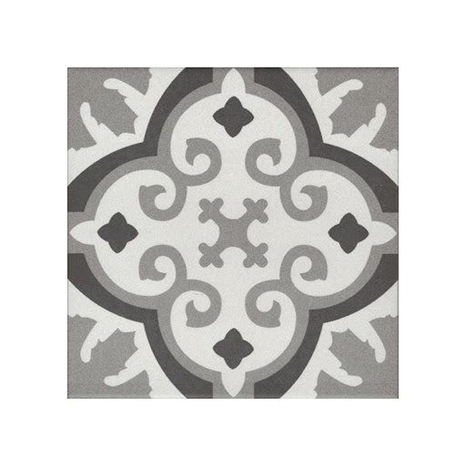 Authentic Pattern Toro Noir Porcelain Tile 20 x 20cm-Delforno Tiles & Timber-Delforno