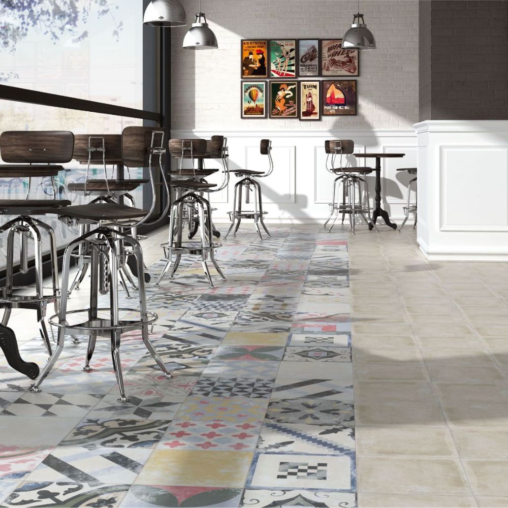 Pattern Floor Ina Colours Glazed Porcelain 25 x 25cm-Delforno Tiles & Timber-Delforno