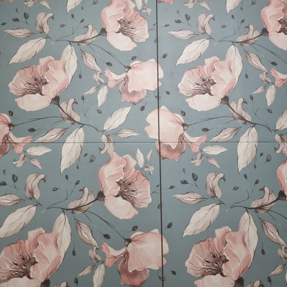 Deco Imagine floral 1 Porcelain Tile 49 x 49cm