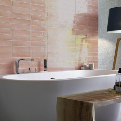 Nala Coral Porcelain Tile 6 x 24.6cm
