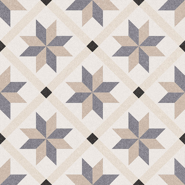 Palermo 22 Bea Porcelain Tile 22.5 x 22.5cm-Delforno