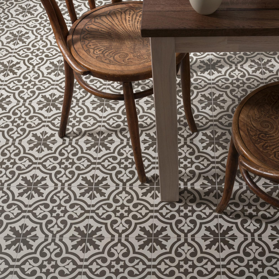 Berkeley Charcoal Ceramic Tile 45 x 45cm-Tiles-Delforno