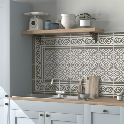 Berkeley Charcoal Ceramic Tile 45 x 45cm-Tiles-Delforno