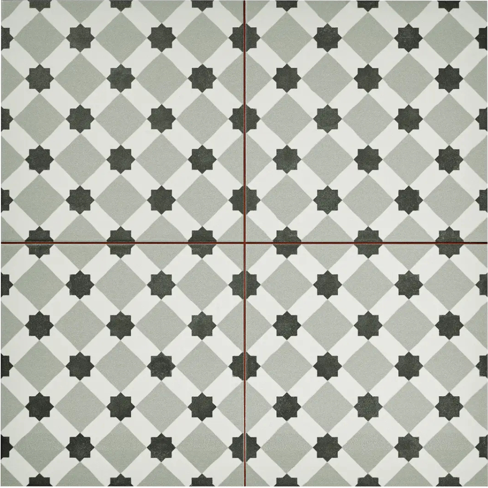 Henley Fog Ceramic Tile 45 x 45cm-Delforno