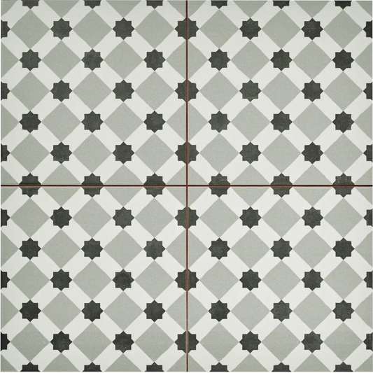 Henley Fog Ceramic Tile 45 x 45cm-Delforno