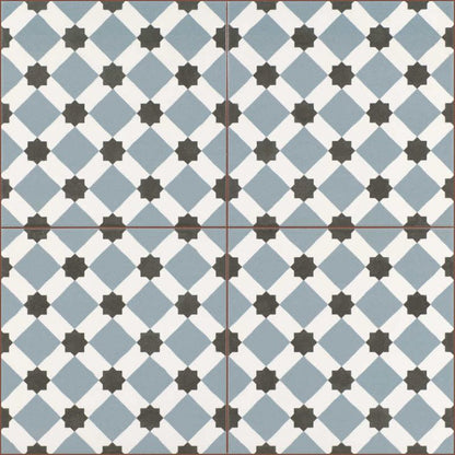 Henley Ice Ceramic Tile 45 x 45cm-Delforno