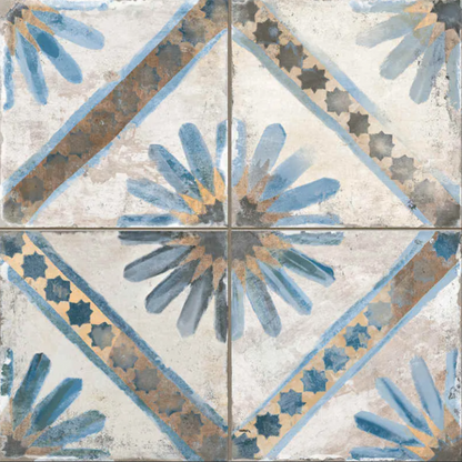 Marrakech Blue 45 x 45cm R9-Delforno