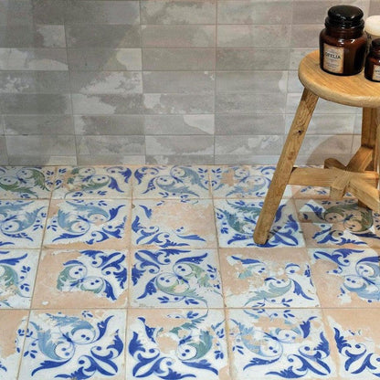 Coimbra Foliage Ceramic Tile 45 x 45cm-Delforno Tiles & Timber-Delforno