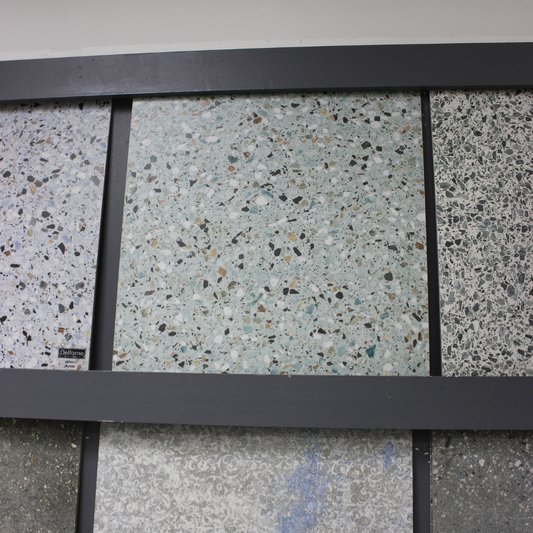 Terrazzo Melody Leaf Porcelain Tile 60 x 60cm-Delforno