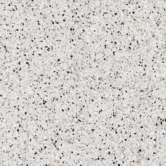 Terrazzo Melody White Porcelain Tile 60 x 60cm-Delforno Tiles & Timber-Delforno