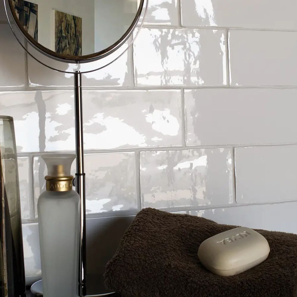Masia Blanco Crackle 7.5cm x 15cm Wall Tile-Delforno