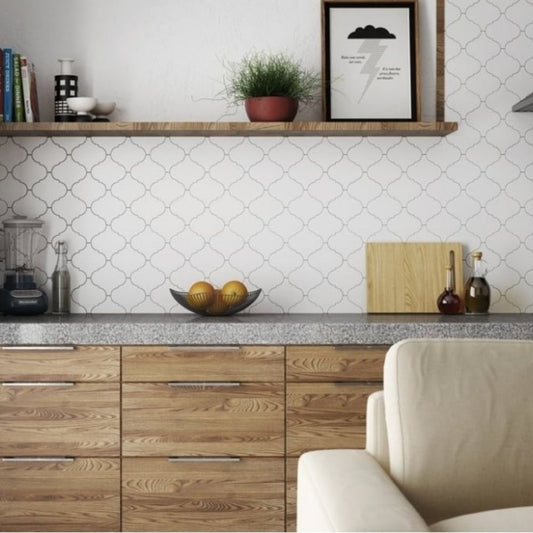 Hambria White Ceramic Wall Tile 12 x 12cm-Delforno-Delforno