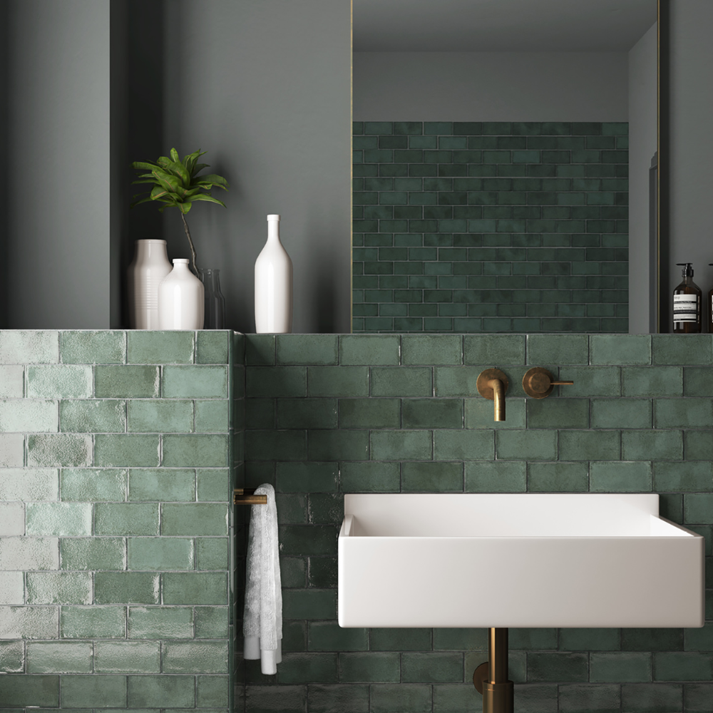 Altea Pine Green 7.5 x 15cm-Delforno