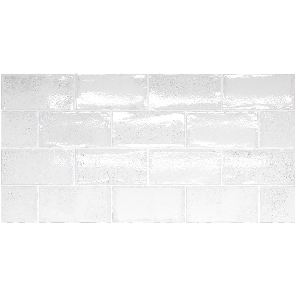 Altea White Ceramic Tile 7.5 x 15cm-Delforno