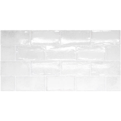 Altea White Ceramic Tile 7.5 x 15cm-Delforno