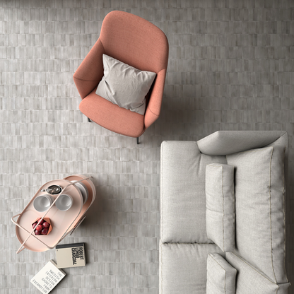 Coco Amber Grey Matt Porcelain Tile 5 x 15cm