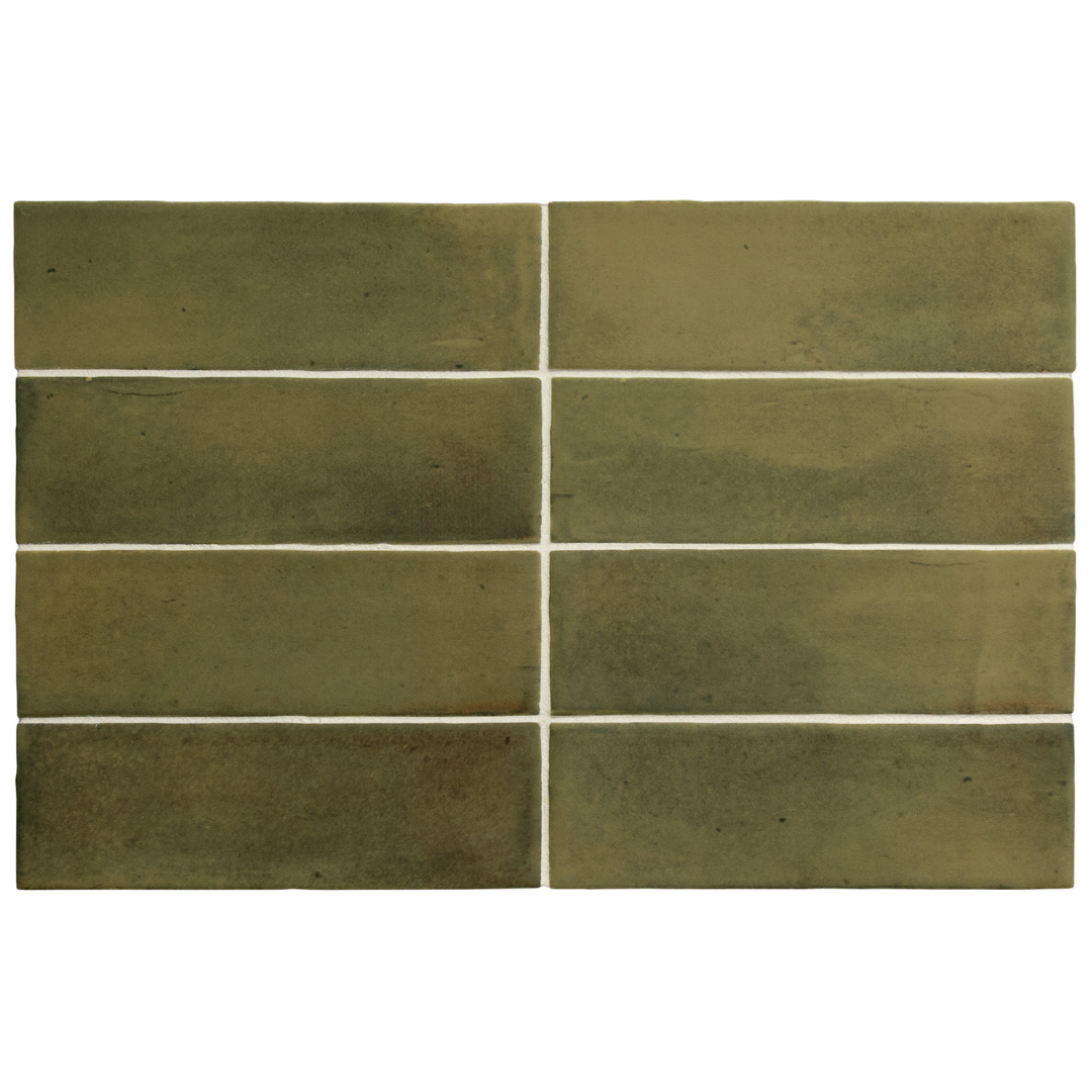 Coco Verde Matt Porcelain Tile 5 x 15cm