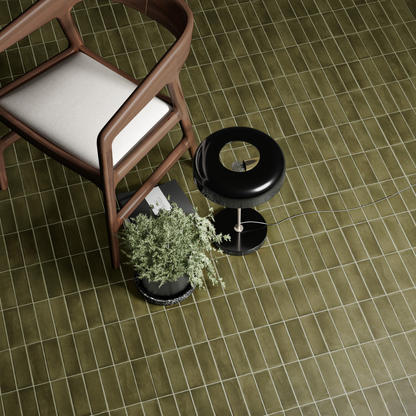 Coco Verde Matt Porcelain Tile 5 x 15cm