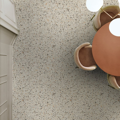 Terrazzo Melody Cream Porcelain Tile 60 x 60cm-Delforno