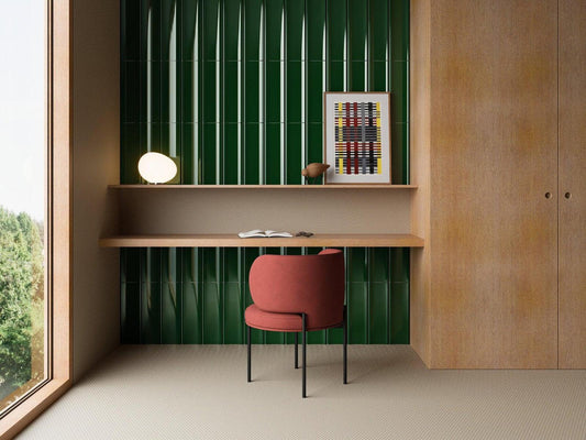 Design Collection Bow Green Ceramic Tile 15x45cm-Delforno